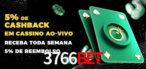 Promoções do cassino ao Vivo 3766bet
